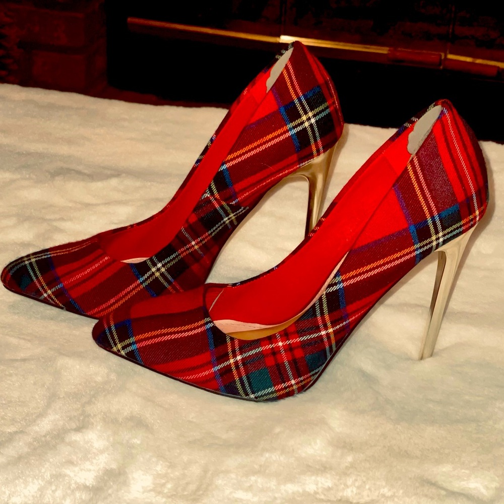 Plaid Stilettos heels